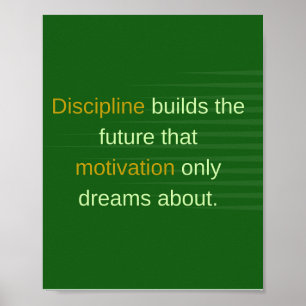 Poster La Discipline Construit l'Avenir
