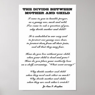 POSTER LA DIVISATION ENTRE MÈRE ET ENFANT