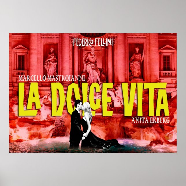 POSTER LA DOLCE VITA (Devant)