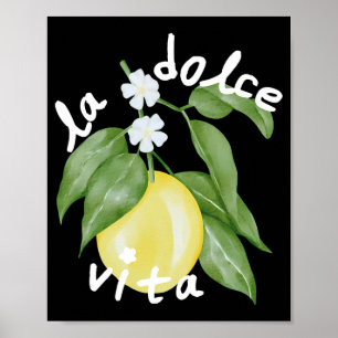 Poster La Dolce Vita La Dolce Mariée Italie Citron Corres