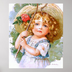Poster La douce petite fille d'été de Maud Humphrey