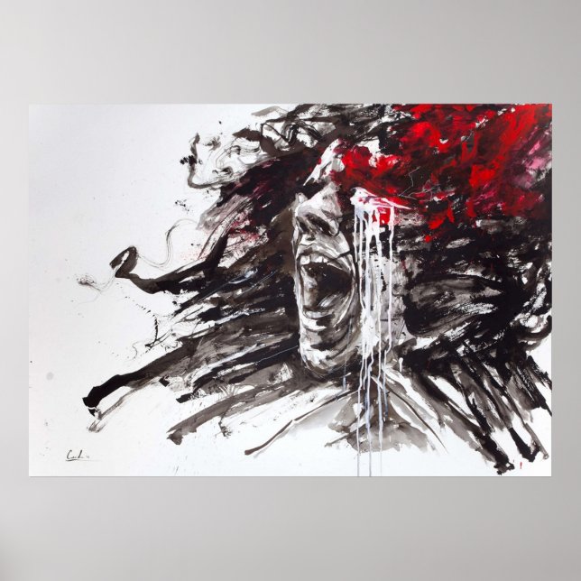 Poster La douleur de la tête de cluster par Agnes-Cécile (Devant)