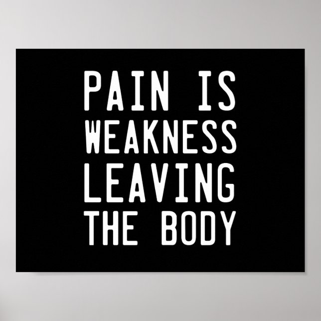 Poster La douleur est faible quitter le corps (Devant)