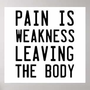 Poster La douleur est faible quitter le corps