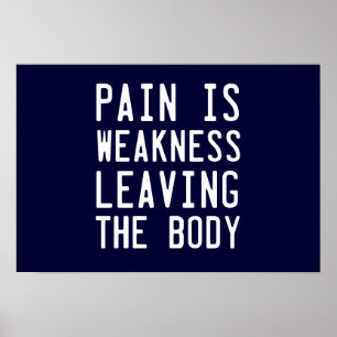 Poster La douleur est faible quitter le corps
