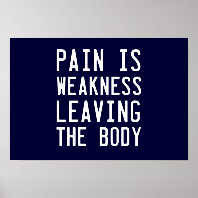 Poster La douleur est faible quitter le corps (Devant)