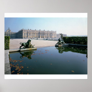 Poster La façade ouest ou jardin vue depuis le Parterre