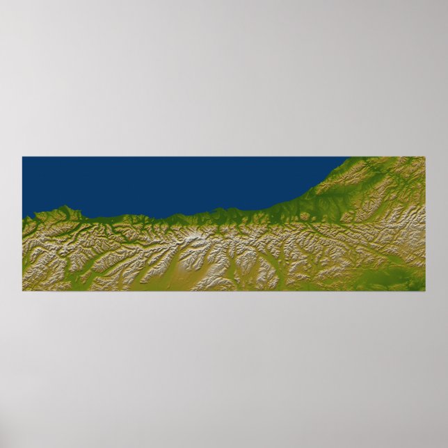 Poster La faille alpine le long de la côte ouest (Devant)