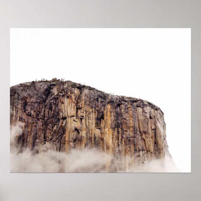 Poster La falaise de Sheer se lève au-dessus des nuages (Devant)