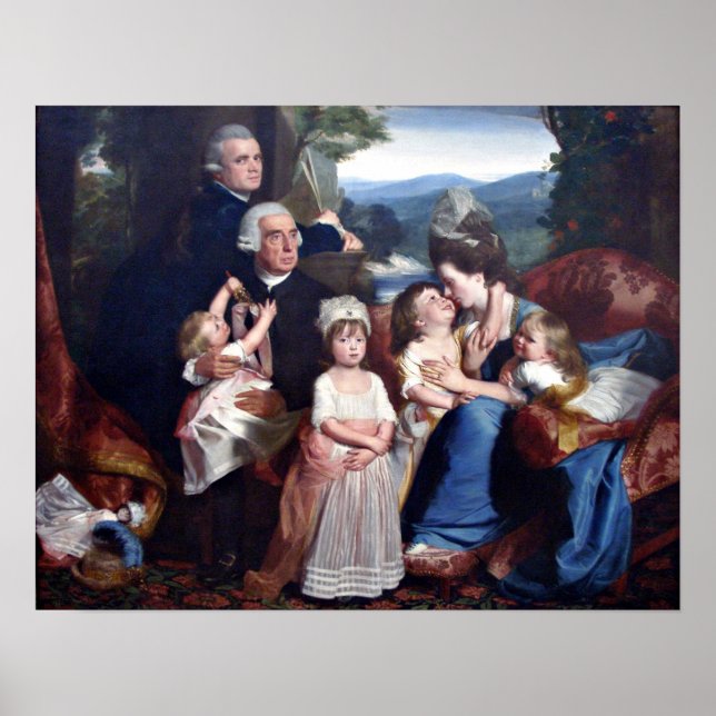Poster La famille Copley par John Singleton Copley (Devant)