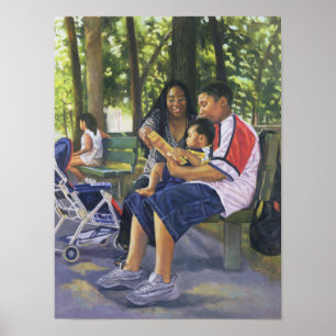 Poster La famille dans le parc 1999