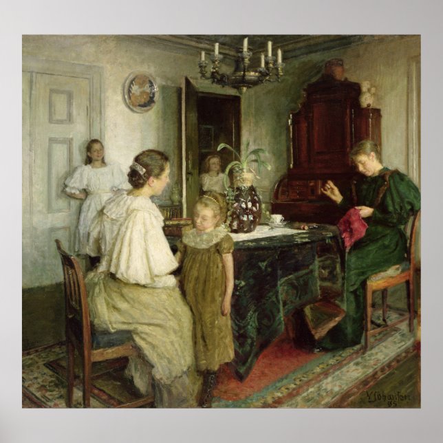 Poster La famille de l'artiste, 1895 (Devant)