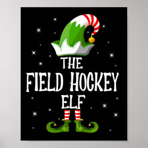 Poster La famille de lutins de hockey sur gazon Groupe as