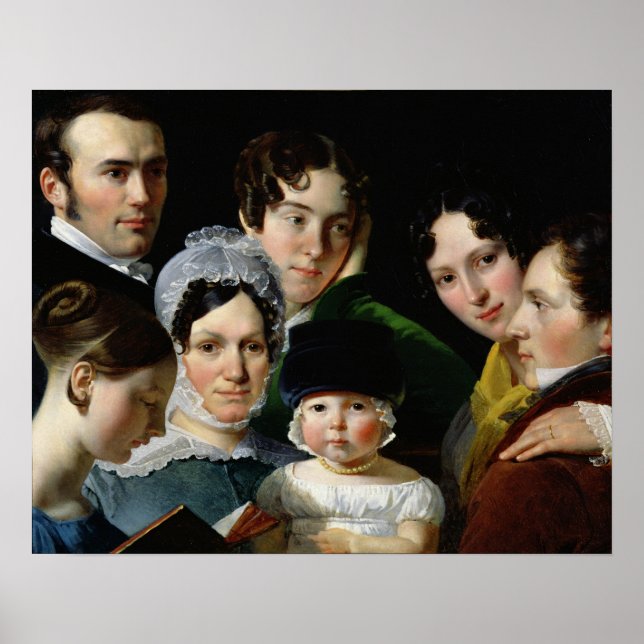 Poster La famille Dubufe en 1820 (Devant)