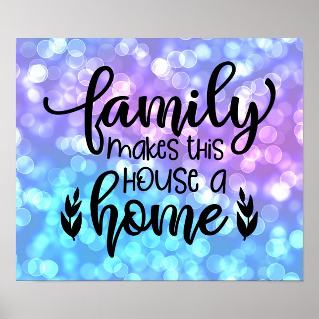 Poster La Famille Fait De Cette Maison Une Maison (Devant)