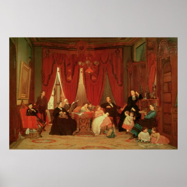 Poster La famille Hatch, 1870-1871 (Devant)