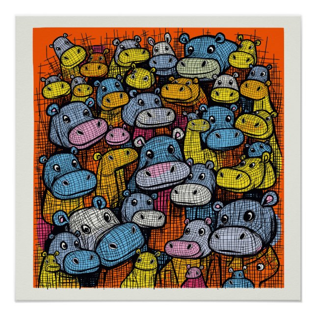 Poster La famille Hippo (Devant)