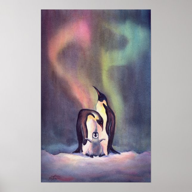 POSTER LA FAMILLE PENGUIN DE SHARON SHARPE (Devant)