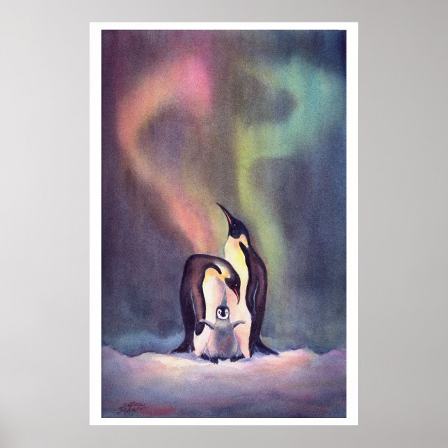 POSTER LA FAMILLE PENGUIN DE SHARON SHARPE (Devant)