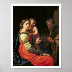 Poster La famille sainte (huile sur la toile) 2