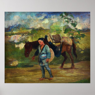 Poster La Farge - Japonaise Fille Paysanne