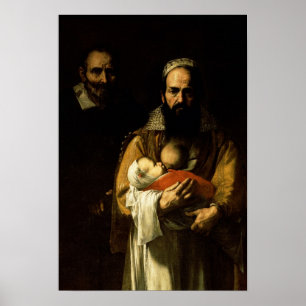 Poster La femme barbue allaitant, 1631