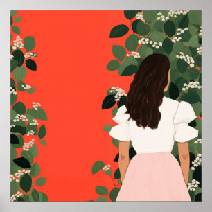 Poster La Femme dans le jardin