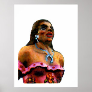 Poster La femme de danseur de jGibney de série d'artiste