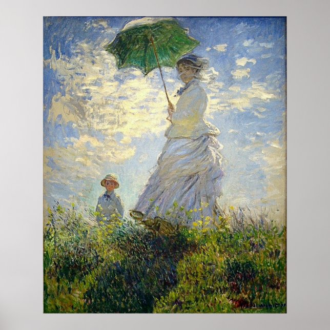 Poster La Femme de Monet avec un Parasol (La promenade /  (Devant)