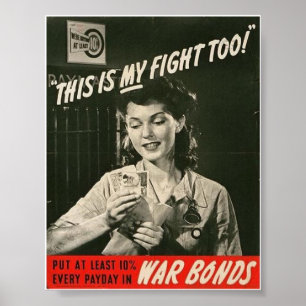 Poster La Femme En Guerre !