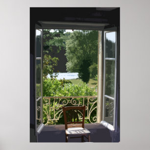 POSTER LA FENÊTRE DE CHAMBRE À COUCHER