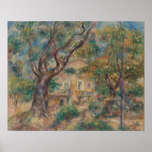 Poster La Ferme des Collettes, Cagnes Auguste Renoir (Devant)