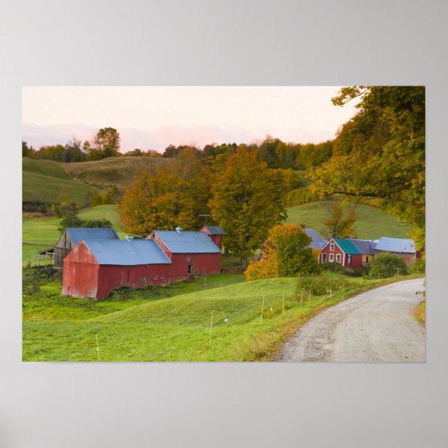 Poster La ferme Jenne à Woodstock, Vermont. Chute. (Devant)