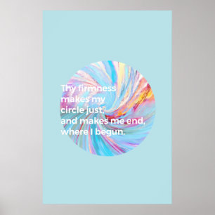 Poster La fermeté - Turquoise