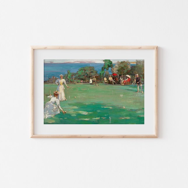 Poster La Fête du Croquet | Sir John Lavery (Créateur téléchargé)