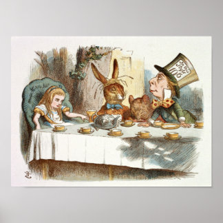 Poster La fête du thé d'Alice