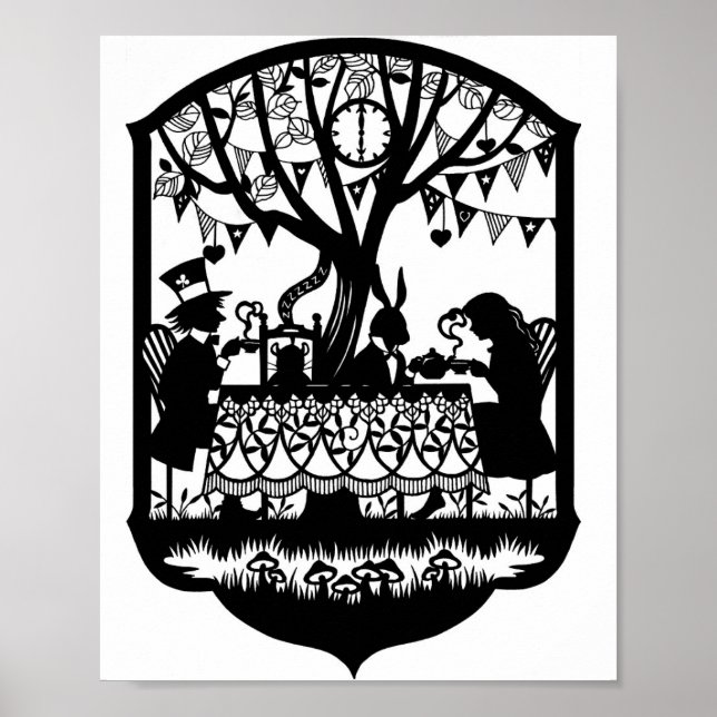Poster La fête du thé du Chapelier fou (Devant)