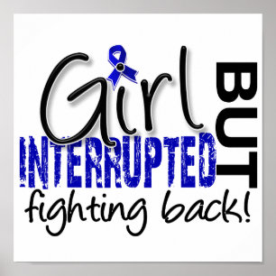 Poster La fille a interrompu le cancer du colon 2