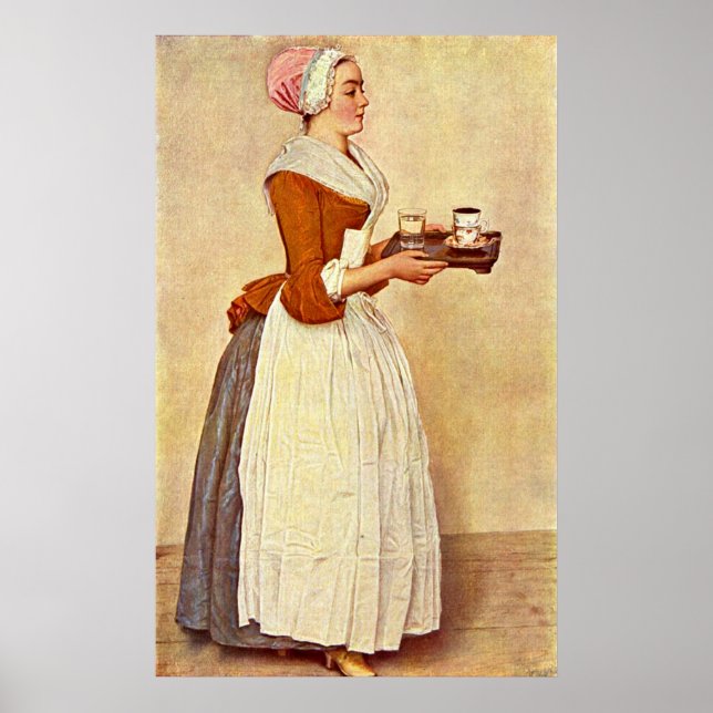 Poster La fille au chocolat de Jean-Etienne Liotard (Devant)
