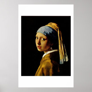 Poster La fille avec un Turban / la fille avec l'oreille