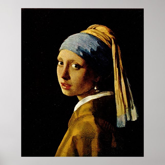 Poster La fille avec un Turban / la fille avec l'oreille  (Devant)