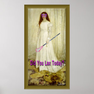 Poster La fille dans le blanc