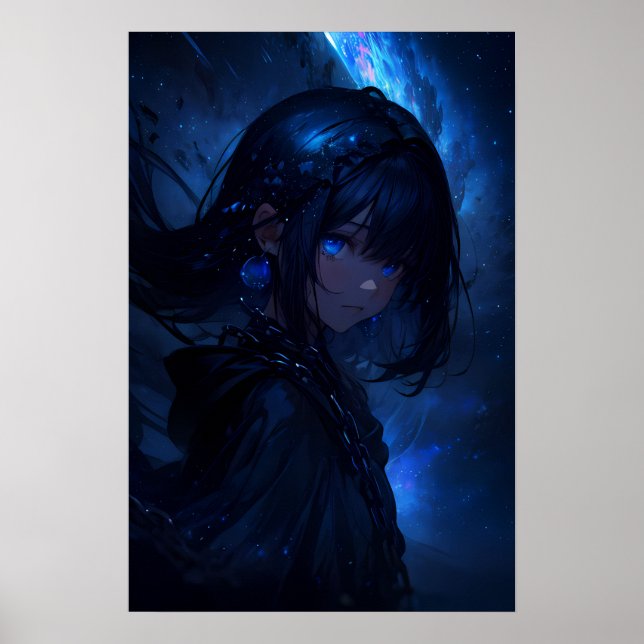 Poster La fille dans le mystère cosmique (Devant)