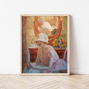 Poster La fille devant un miroir Frederick Carl Friesek