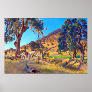 Poster La fille du squatteur George W Lambert 1923