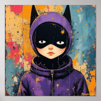 POSTER LA FILLE EN VIOLET