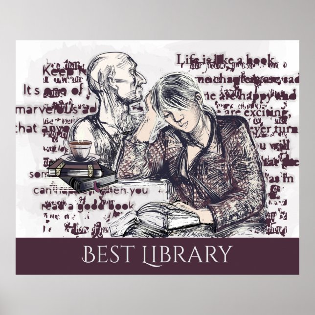 Poster La fille lisant un livre (Devant)