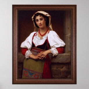 Poster La fille napolitaine par Hugues Merle