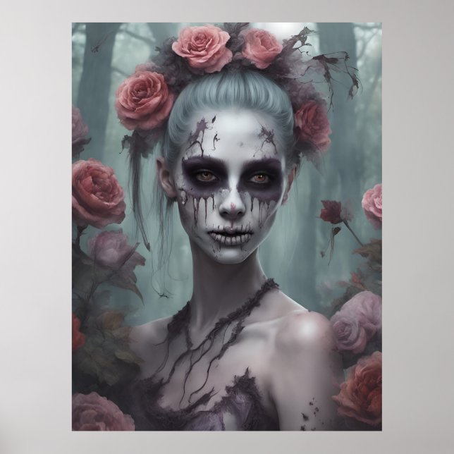 Poster La fille zombie en Rose (Devant)