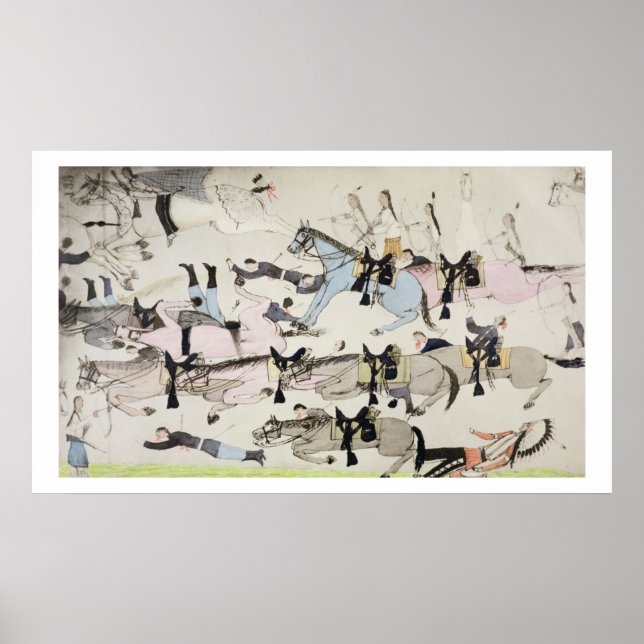 Poster La fin de la bataille (encre sur papier) (Devant)